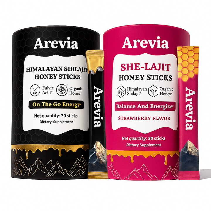Arevia® Him & Her Shilajit Honey Bundle